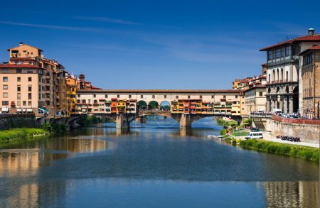 Ponte Vecchio over Arno river, Florence, Tuscany in Italy