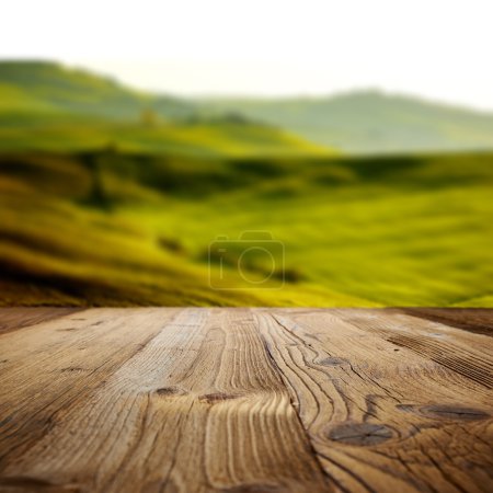 Wood backgrounds on the tuscany landscape