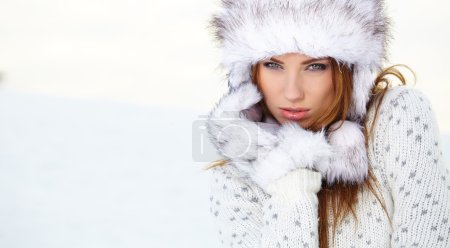 Young woman in wintertime
