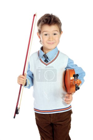 his violin