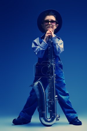 Little saxophonist