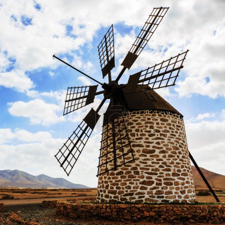 Windmill in Antiqua - Ferteventura in the Canary Islands, Spain