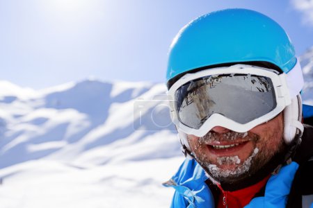 Ski, skier, winter sport - portrait of skier