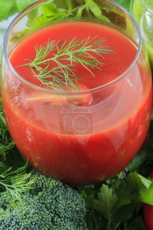Healthy diet, fresh vegetable juice
