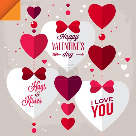 Valentine's day background with heart shapes