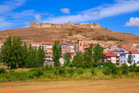 Cedrillas village Teruel skyline famous for the cattle fair