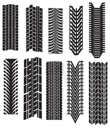 Tire prints vector