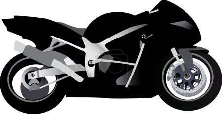 Sport motorcycle vector