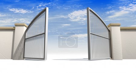 Open Gates And Wall
