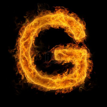 Flaming Letter G