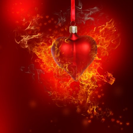 Fire Heart Bauble