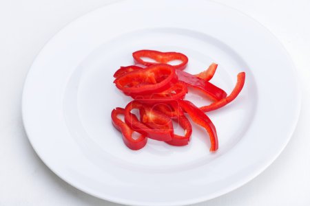 Slices of pepper