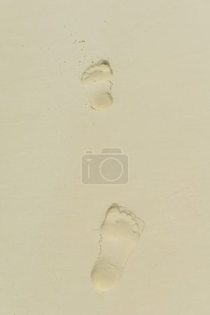 footsteps on beach