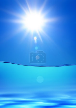 Water under sun