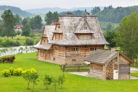 Traditional wooden village in Tatra mountains