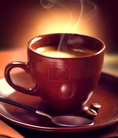Coffee. Cup of Coffee closeup. Espresso