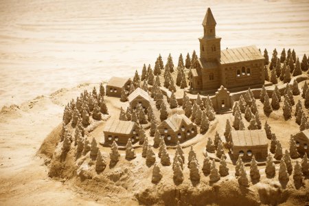 Sand Castle on the Beach