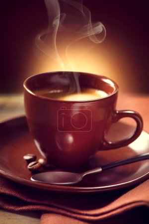 Coffee. Cup of Coffee closeup. Espresso