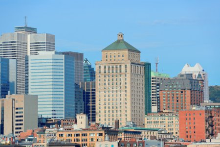 Montreal city skyline 