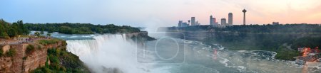 Niagara Falls sunrise panorama