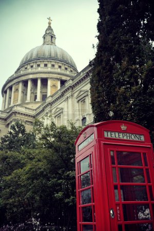 telephone booth and St Pauls
