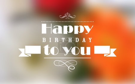 Happy Birthday Typography Background