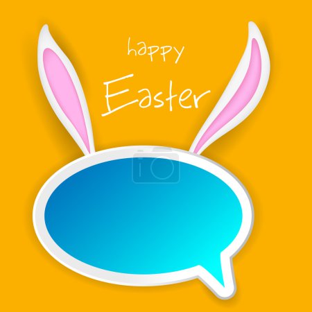 Easter Bunny Chat Bubble