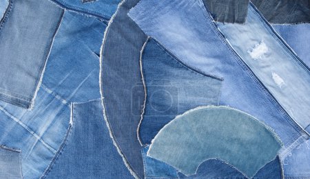 Patchwork jeans background