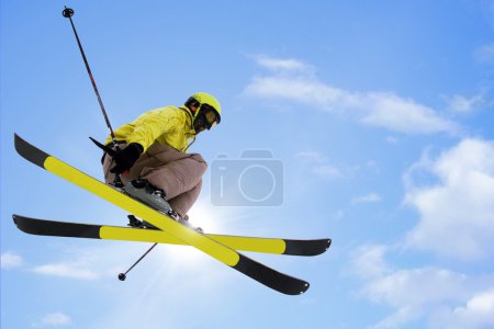 skier  jumping
