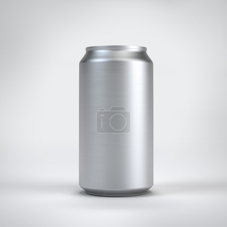 White can on the white background