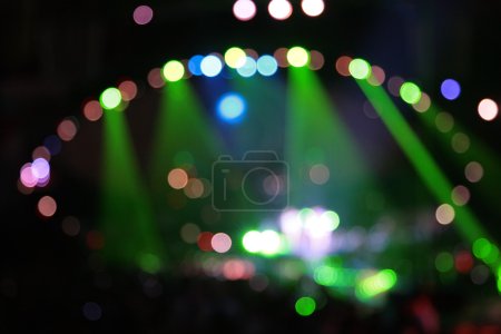 Color spotlights on concert