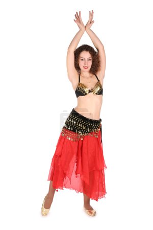 Bellydance with hands up