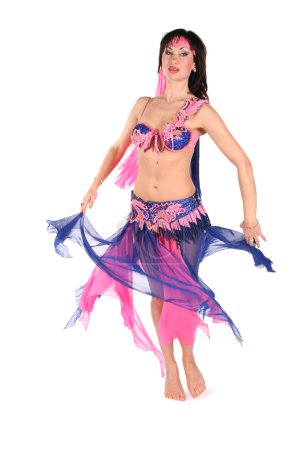 Pink blue bellydance