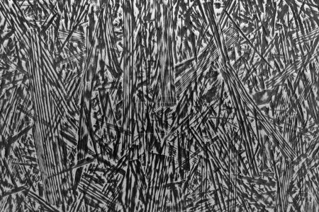 Abstract black-and-white striped structure