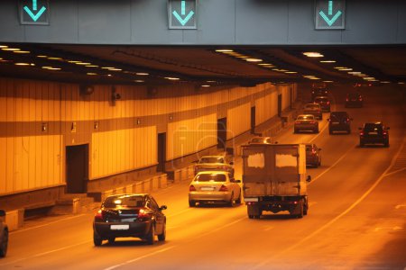 Cars in tunnel