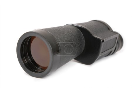 Old monocular isolated on white