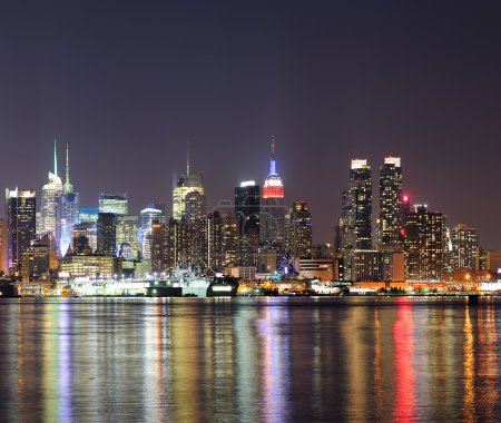 New York City Manhattan midtown at night