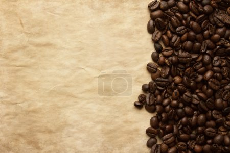 Grunge coffee background with copy space