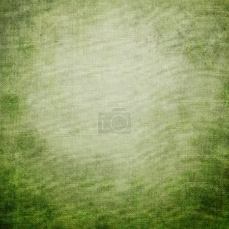 Grunge green canvas background