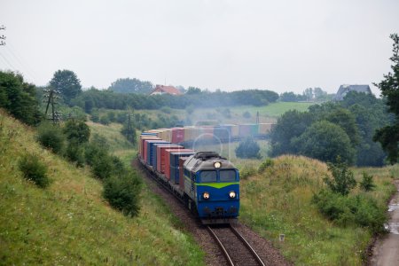 Landscape with the train