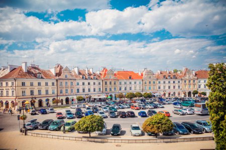 Lublin, Poland - August 19, 2017: Castle square in Lublin, Poland