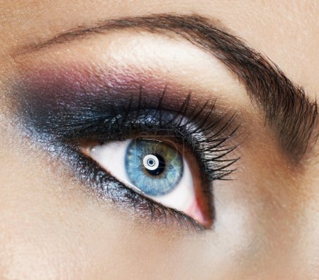 Beautiful Woman's Eye. Makeup