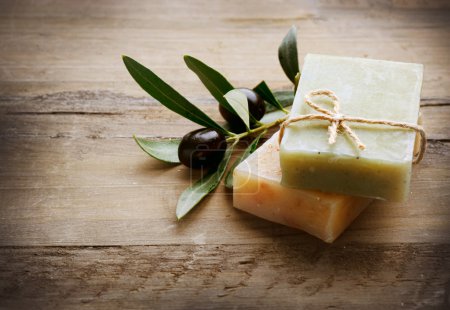 Natural Handmade Soap and Olives