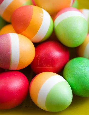 Easter Colorful Eggs Background