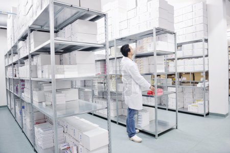 Medical factory supplies storage indoor