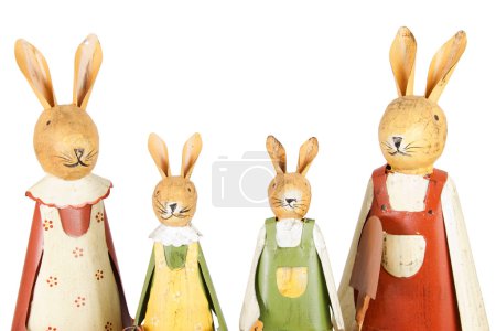 Easter bunnies family