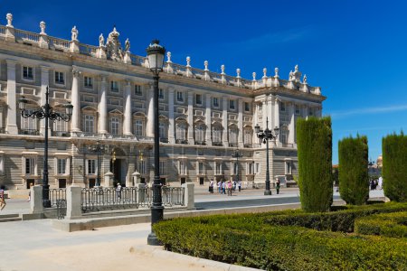 Royal Palace and park at Madrid Spain