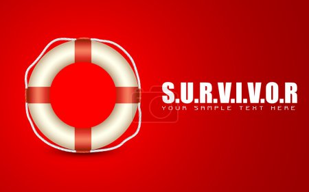 Lifebuoy on Survivor Background