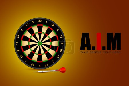 Aim Background with Dart Board