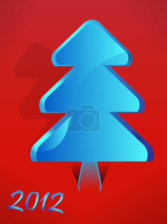 Christmas tree in notepad list